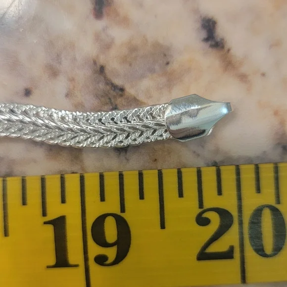 Sterling Silver 925 20in Flat Snake‎ Chain Necklace Wedding Charm Engagem…